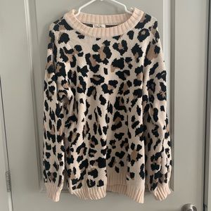 Cheetah Print Sweater